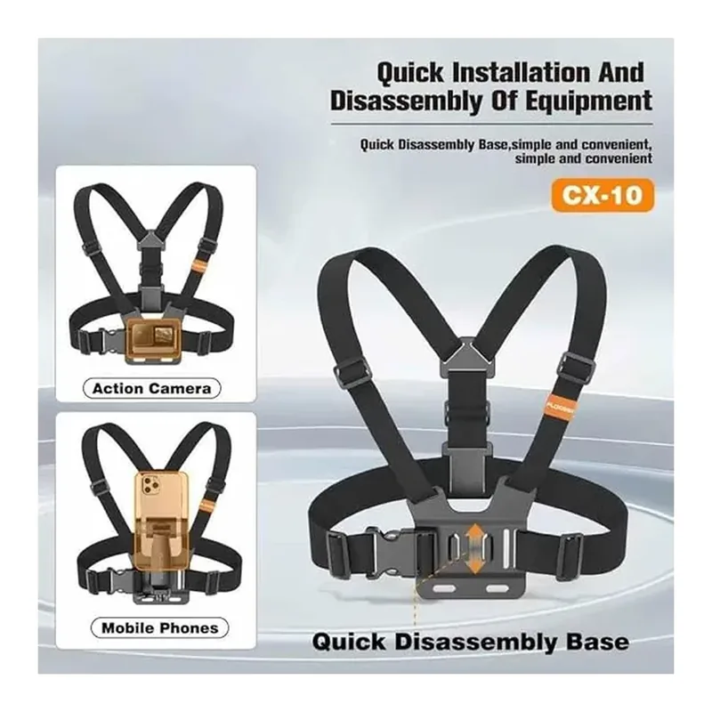 Plokama CX10 Chest Strap Phone Mount Holder — Detail 3