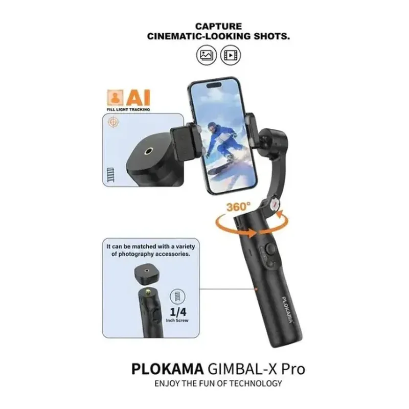 Plokama Gimbal X5 Pro Tripod — Detail 2