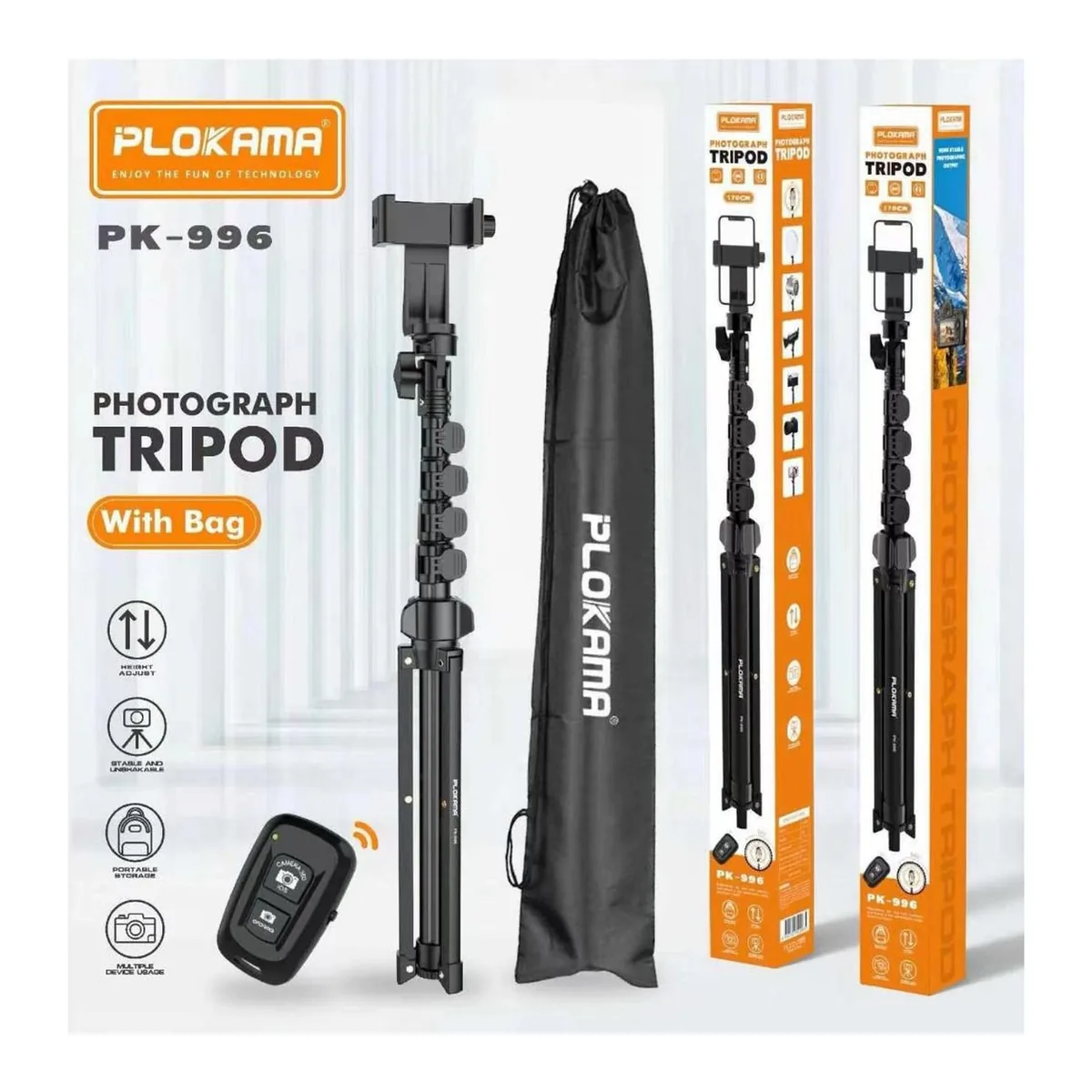 Plokama PK-996 Selfie Stand Tripod — Detail 5