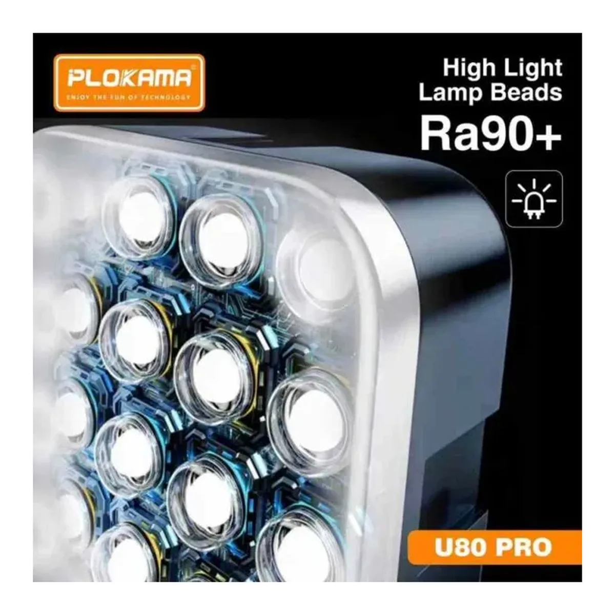 Plokama U80 Pro RGB LED Light — Detail 3