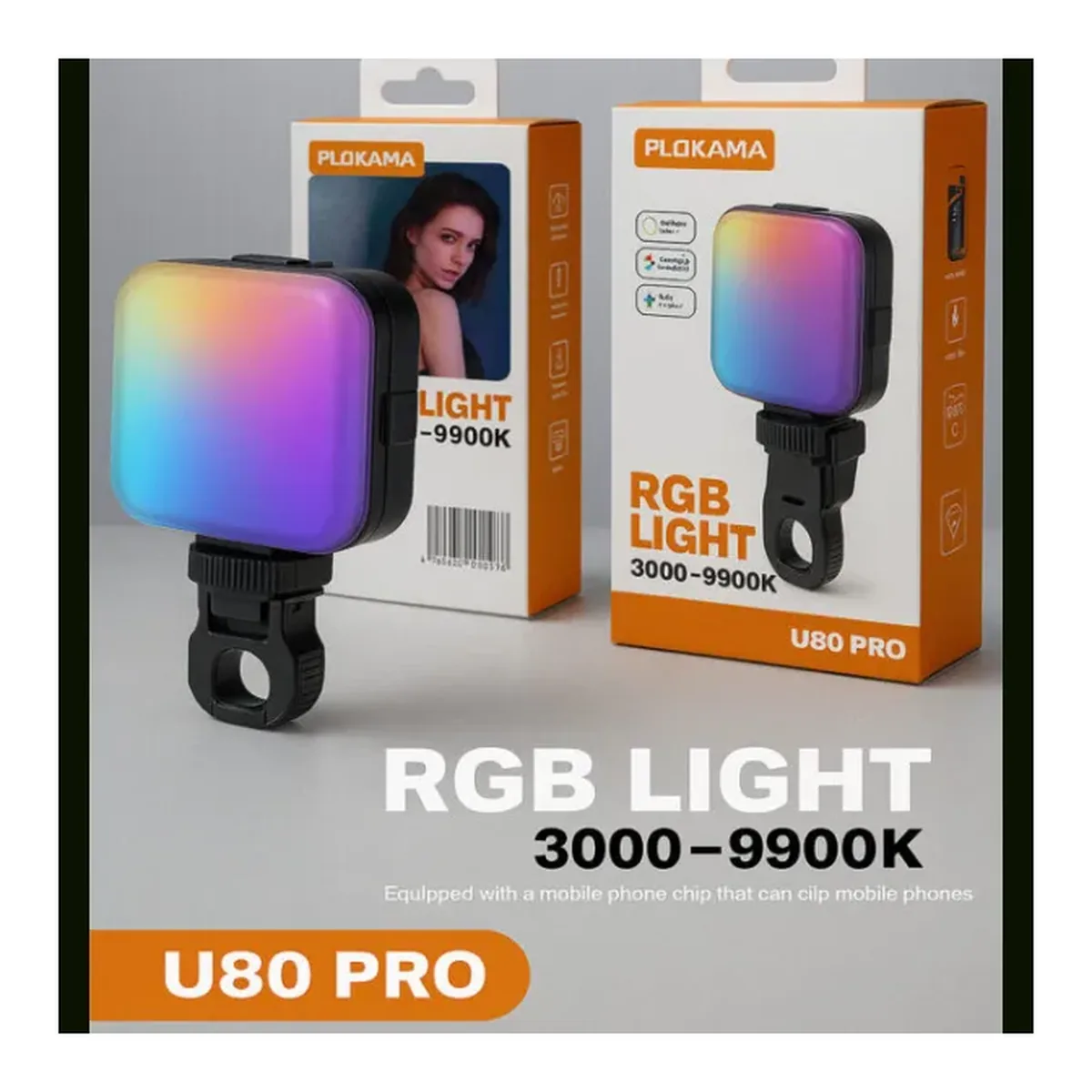 Plokama U80 Pro RGB LED Light — Detail 4