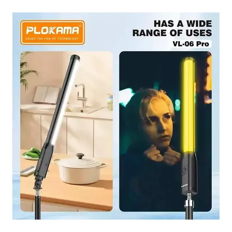 Plokama VL-06 Pro RGB Light Stick — Detail 2