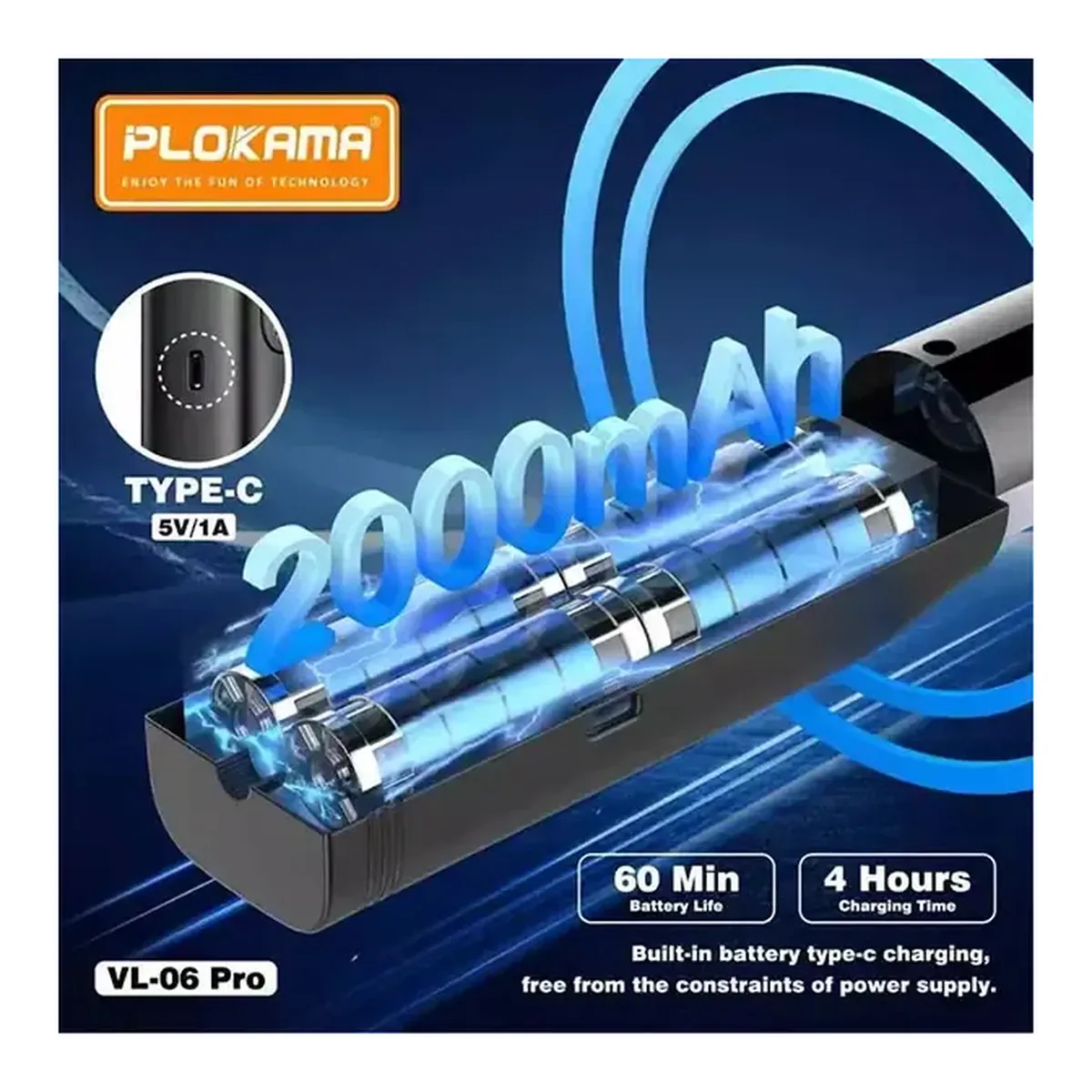 Plokama VL-06 Pro RGB Light Stick — Detail 5