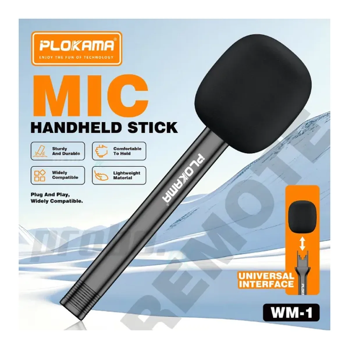 Plokama WM-1 Remote Microphone Handheld Stick — Detail 4
